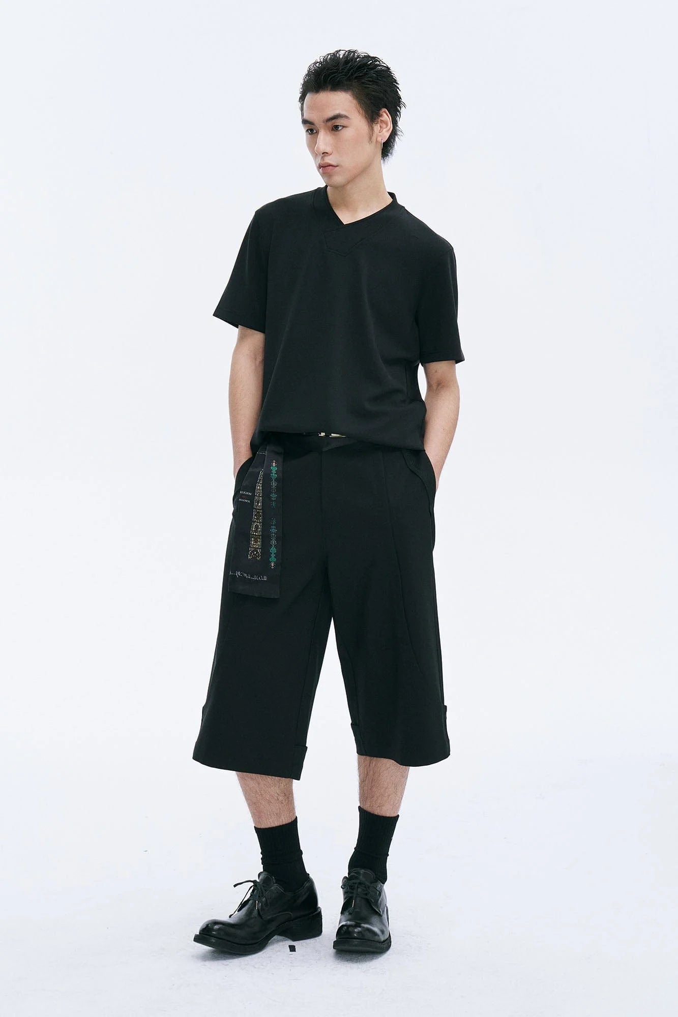 CATSSTAC Essential Spliced Wool-Blend Capri Pants