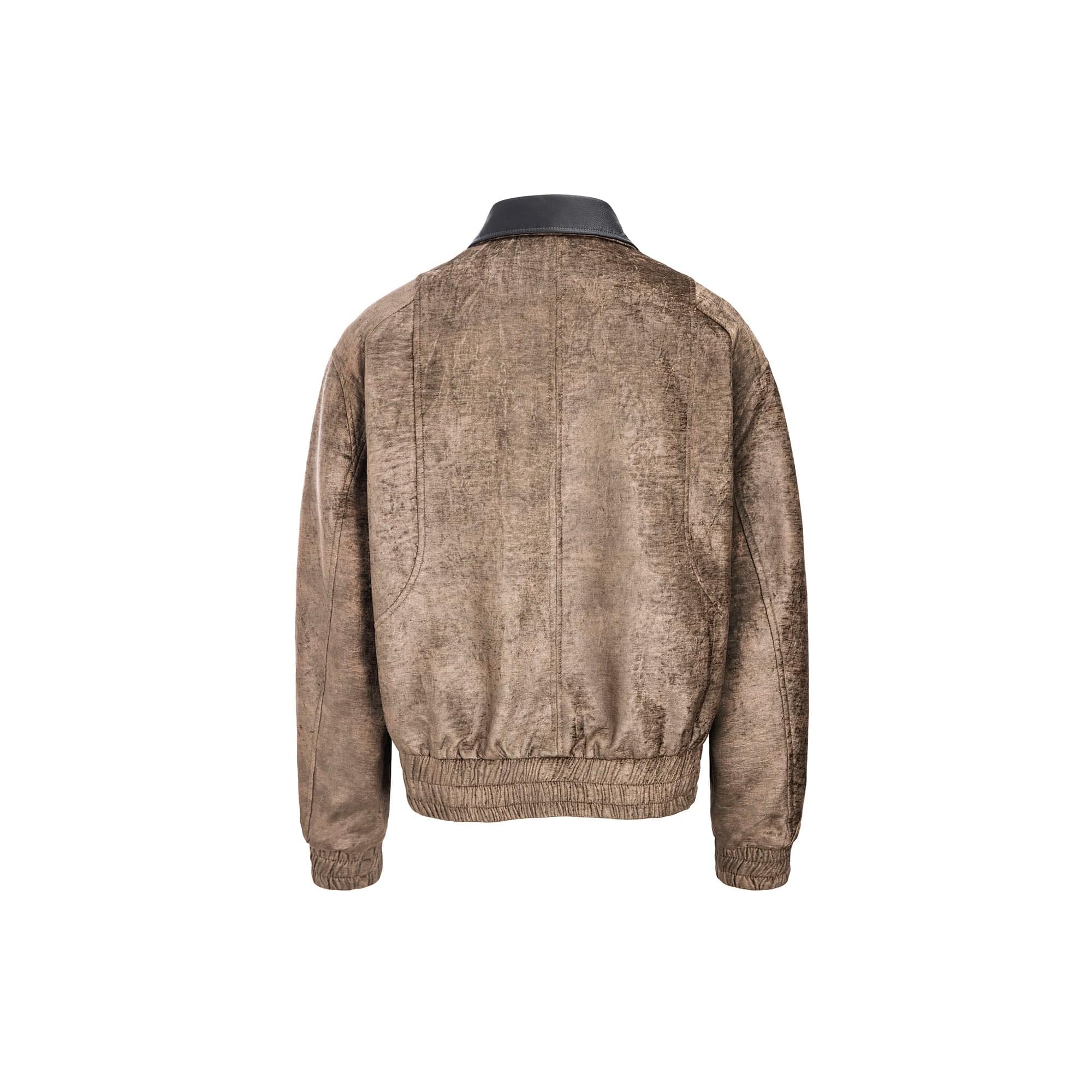 CATSSTAC Velvet Leather-Collar Elastic Jacket