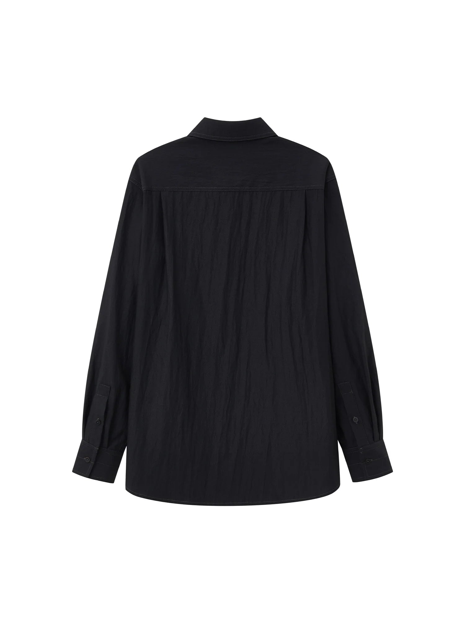 OPICLOTH Minimal Stitch Tencel-Blend Shirt