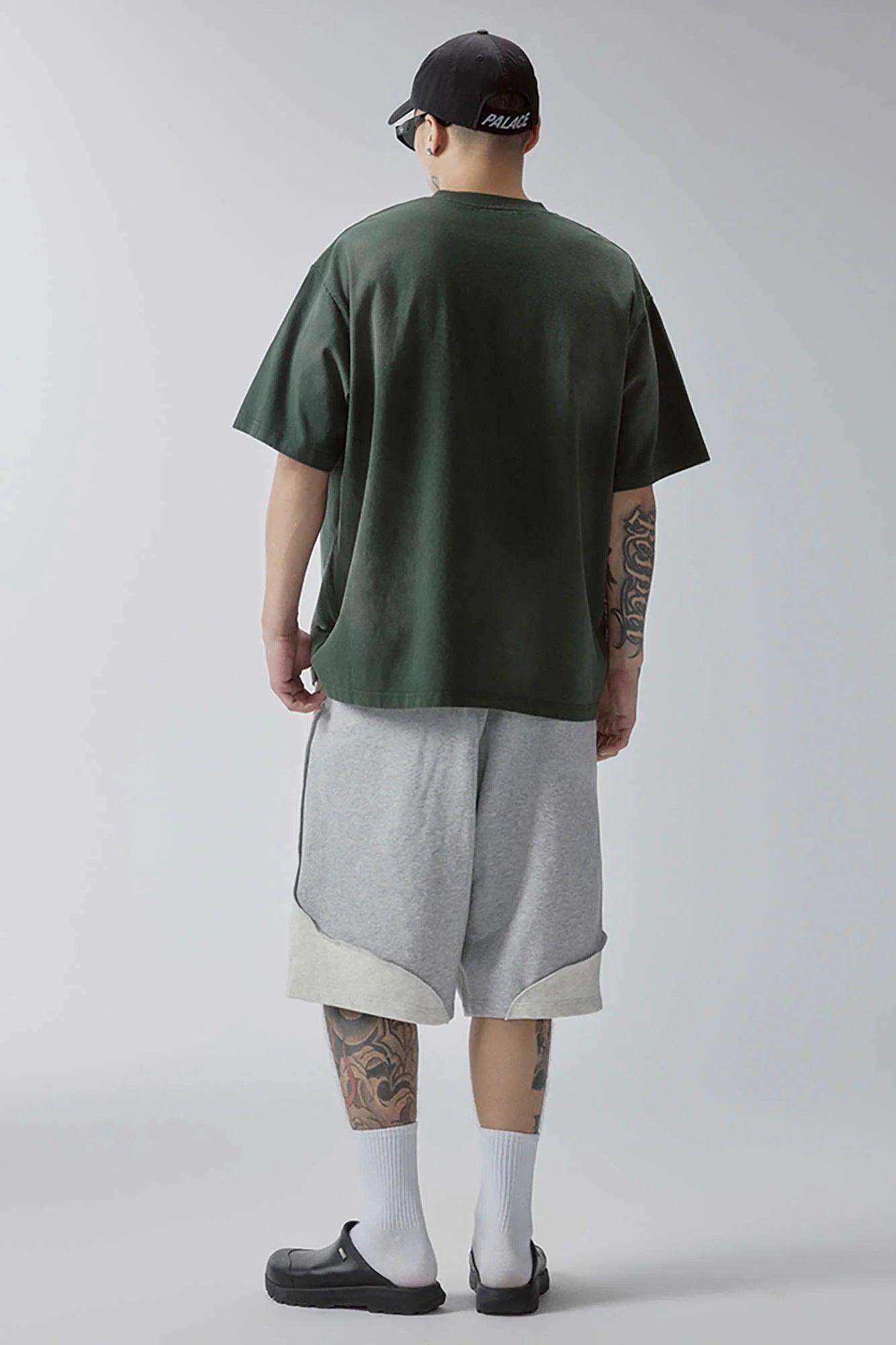 F2CE Curved Spliced Contrast Shorts