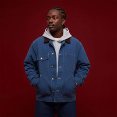 BANANA CLUB Contrast Collar Stitch Utility Jacket