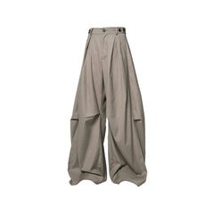 RELABEL Pleated Drape Wide-Leg Trousers