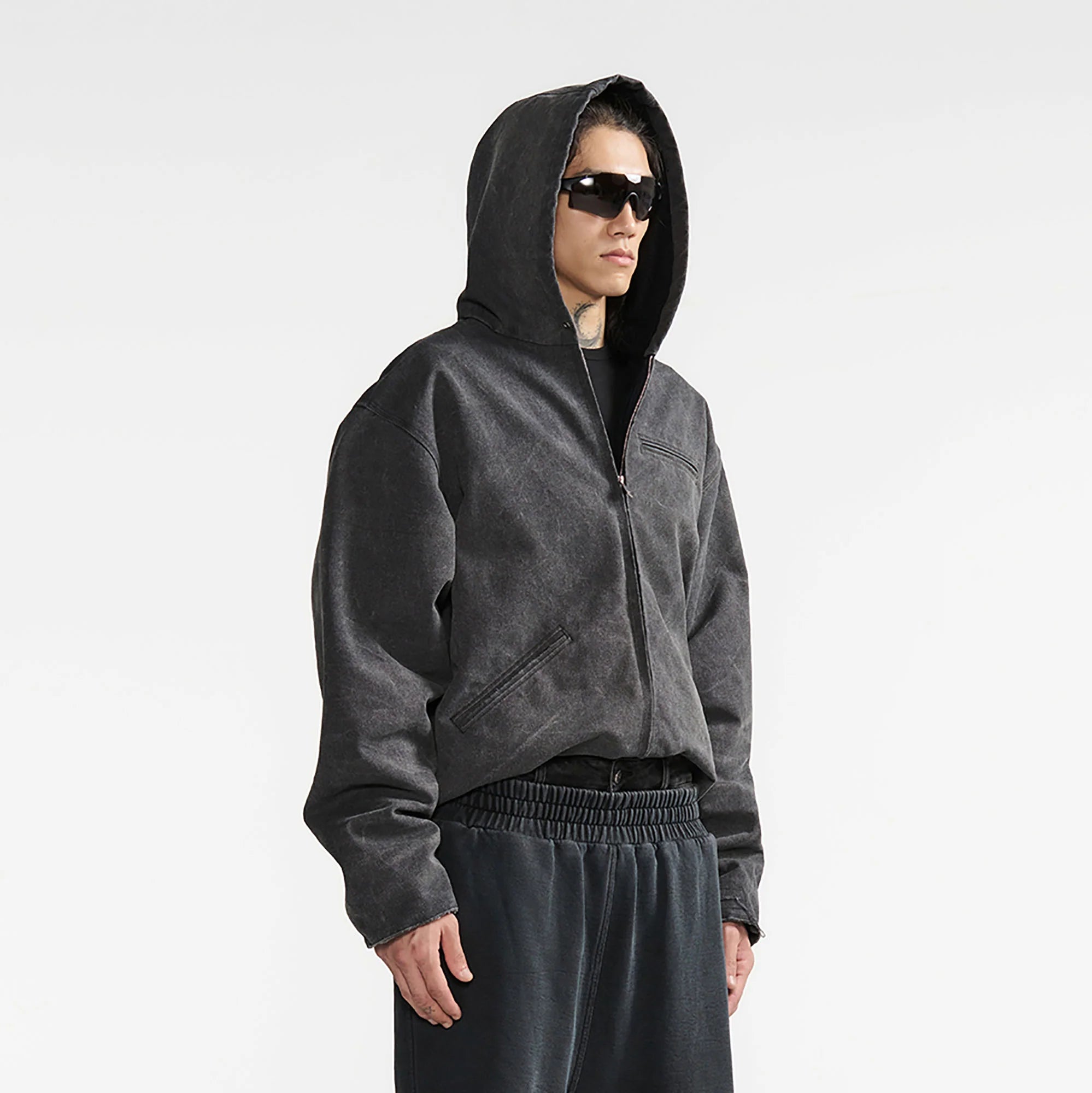 PMW Distressed Oversized Puffer Jacket
