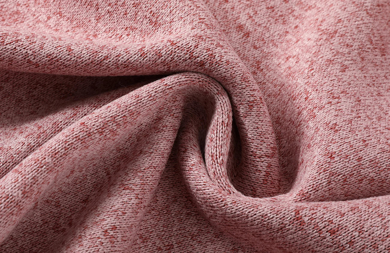 DONSMOKE Snowflake Embroidered Fleece-Lined Zip-Up Hoodie