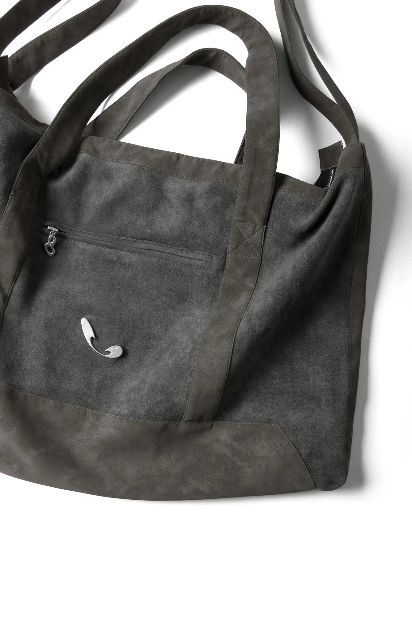 RELABEL Suede Panel Crossbody Bag