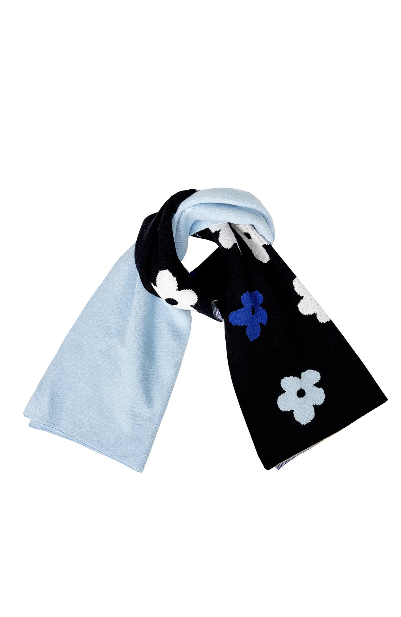 MIICHOUS Floral Jacquard Contrast Scarf