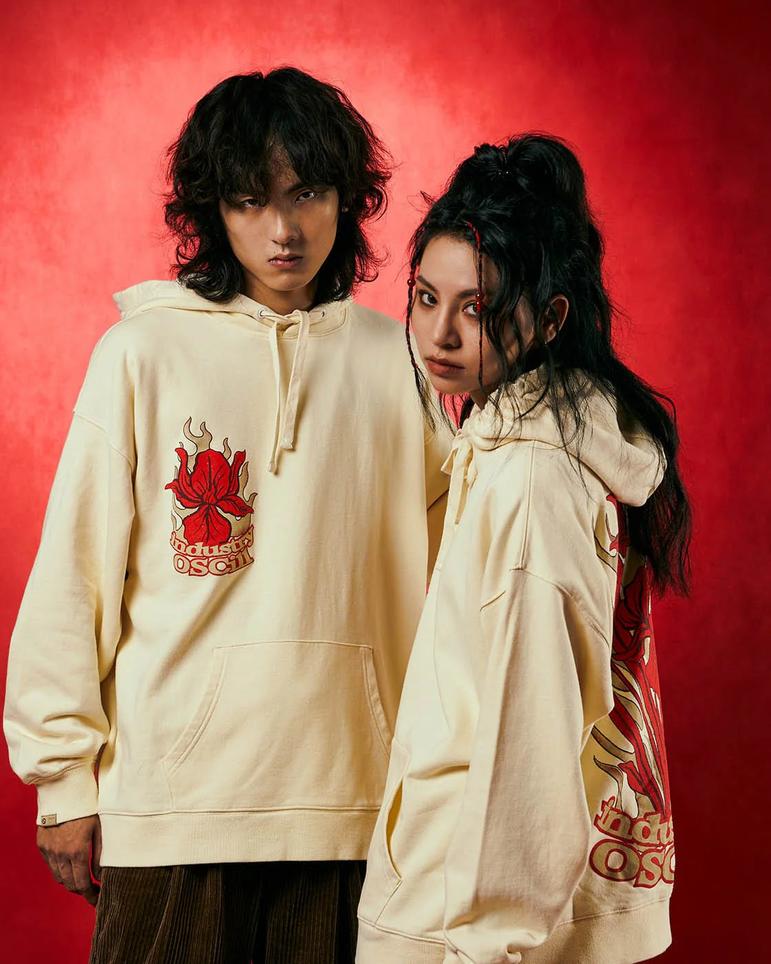 OSCILL Flame Flower Hoodie