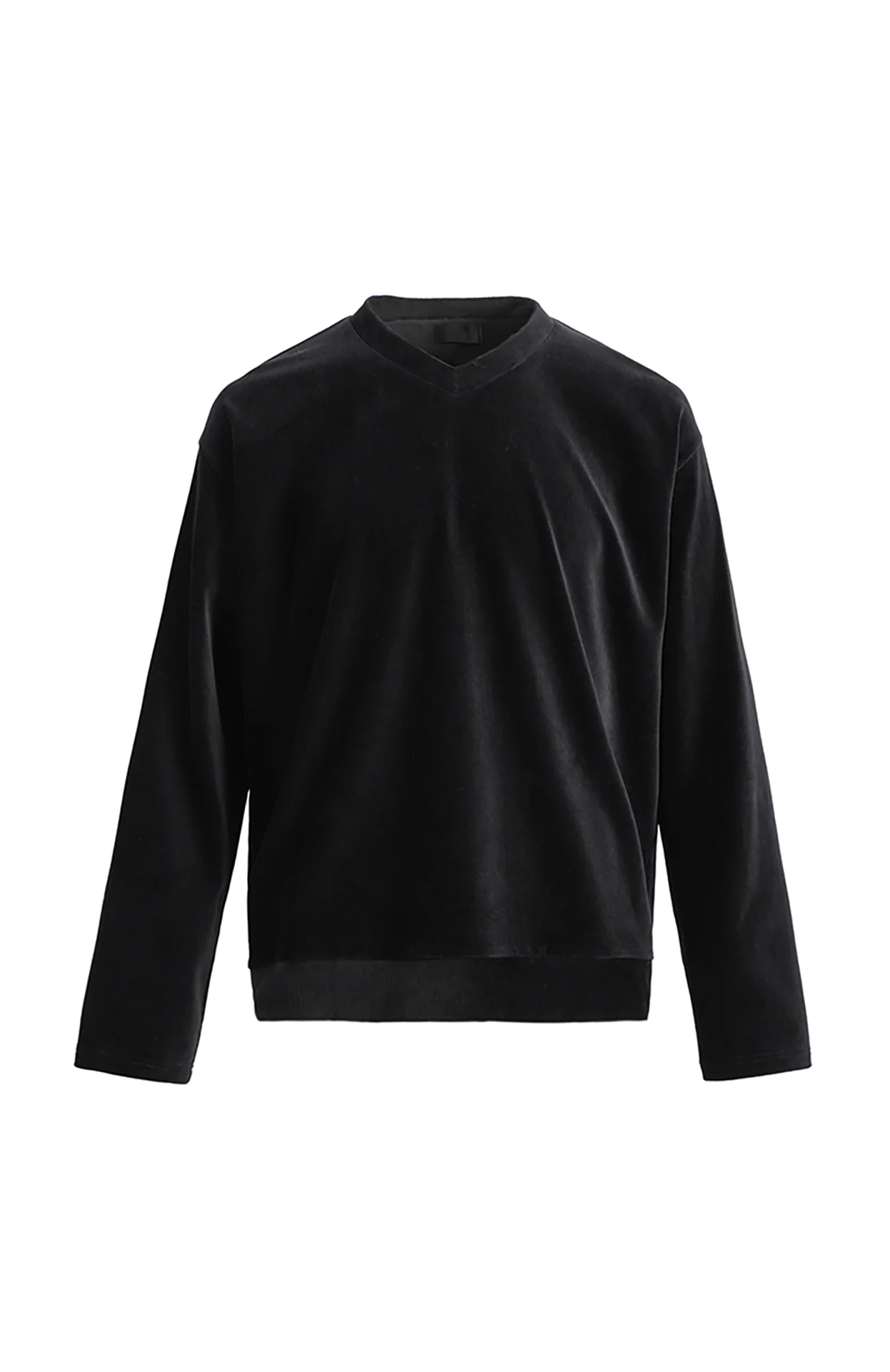 PMW Essential Velvet V-Neck Long Sleeve