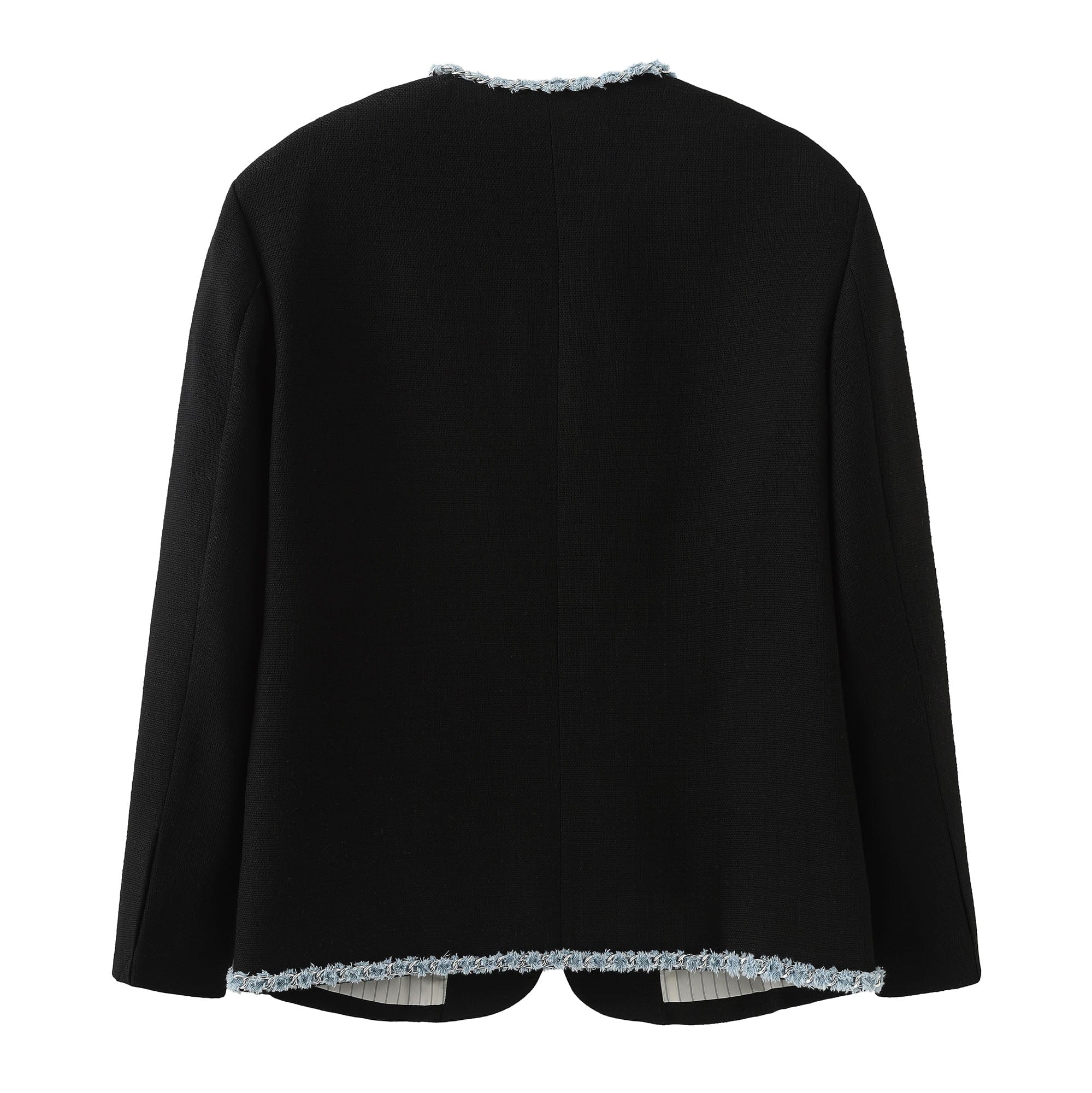ORAL UTOPIA Tweed Trimmed Edge Jacket