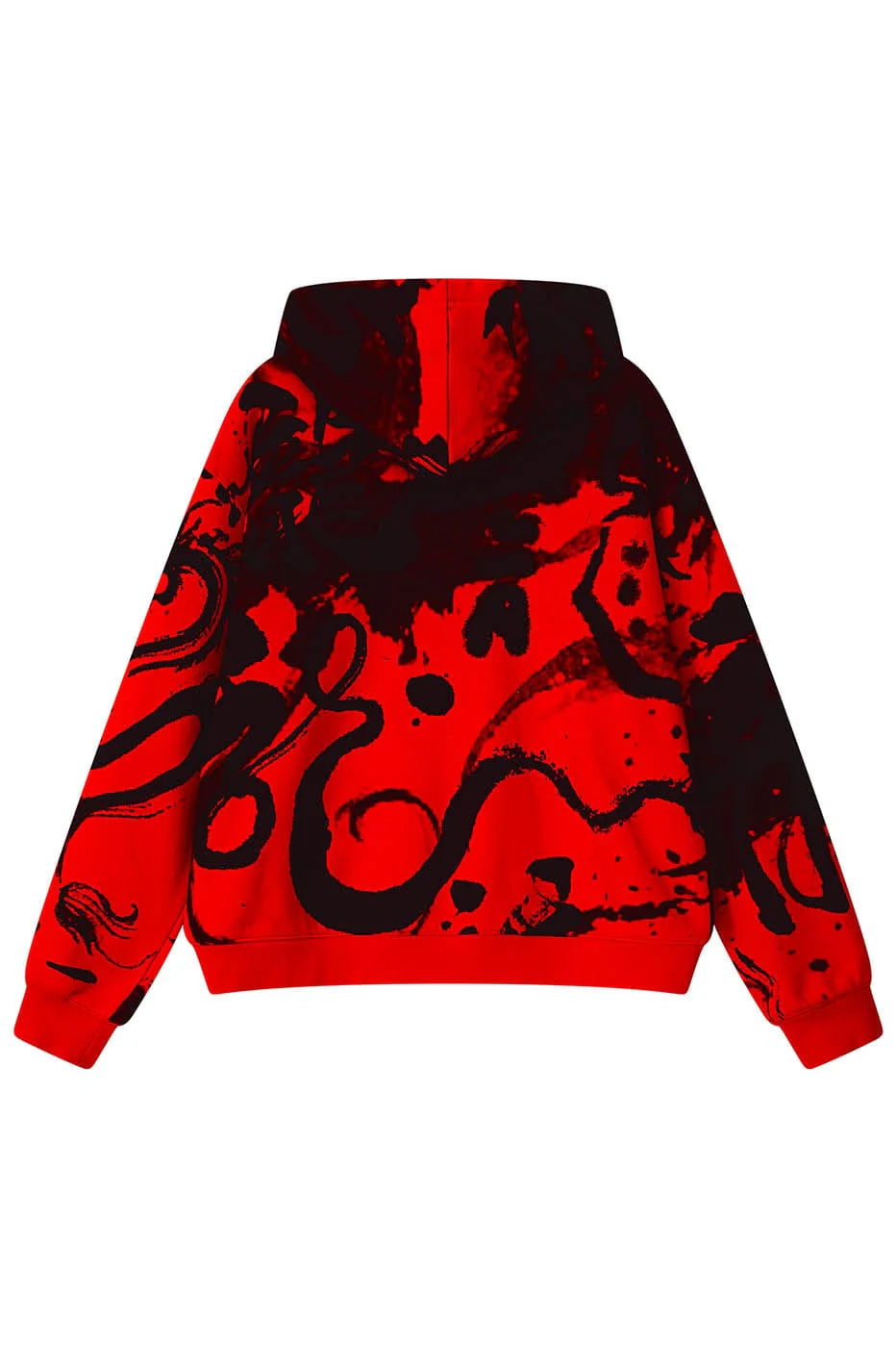 RTVG Calligraphy Full-Print Zip-Up Hoodie