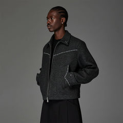 CATSSTAC Contrast-Stitched Wool-Blend Jacket
