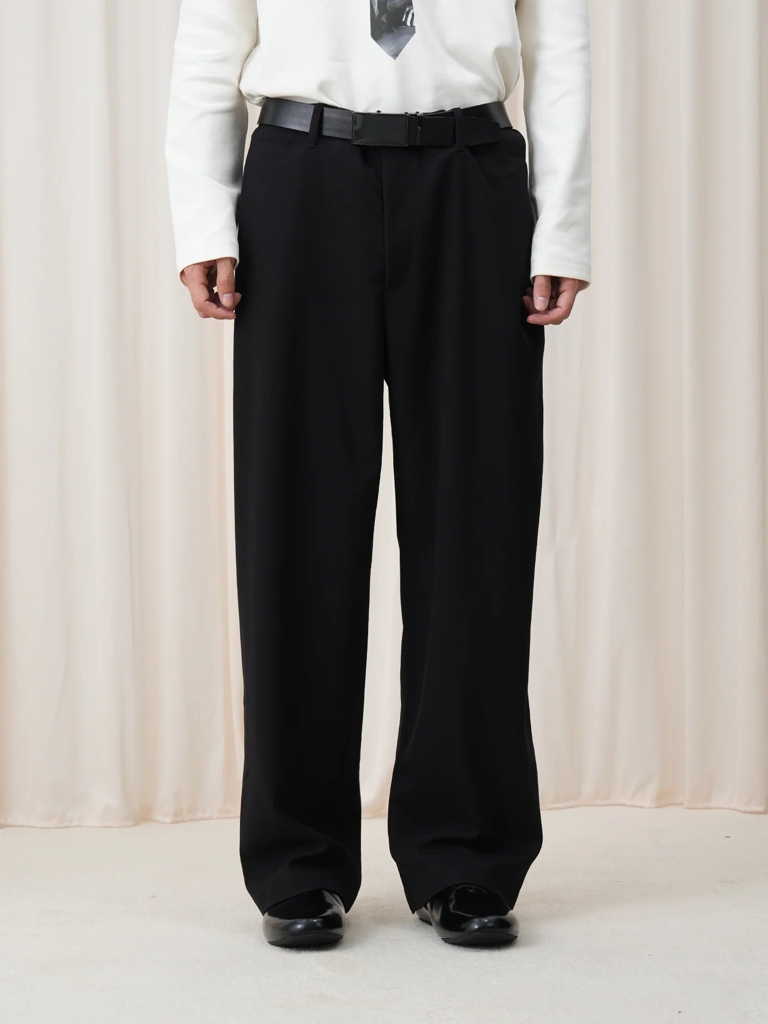 OUYANG WENJUN Minimal Wide-Leg Trousers