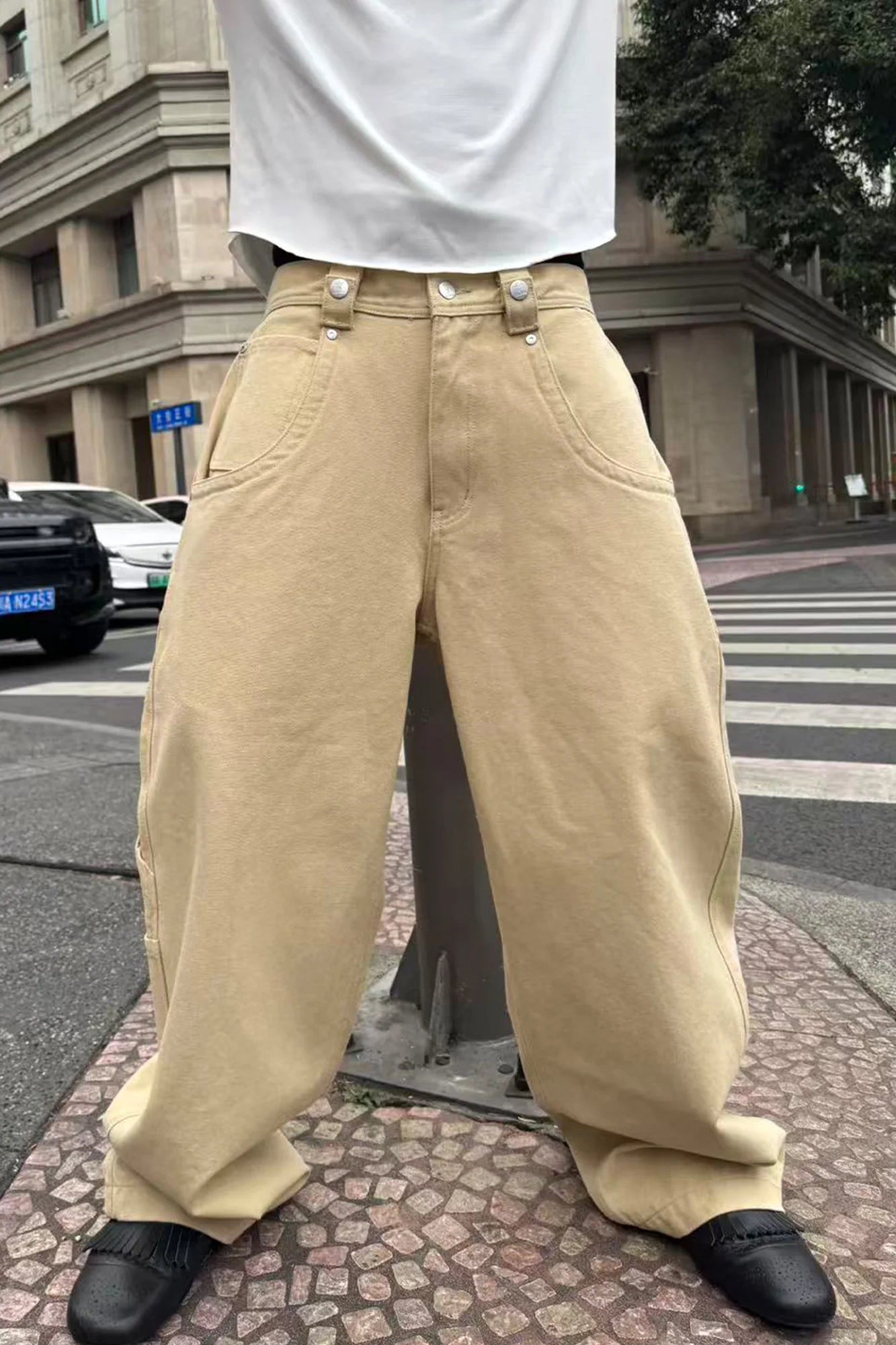 STEEPC Multi-Pocket Baggy Cargo Pants