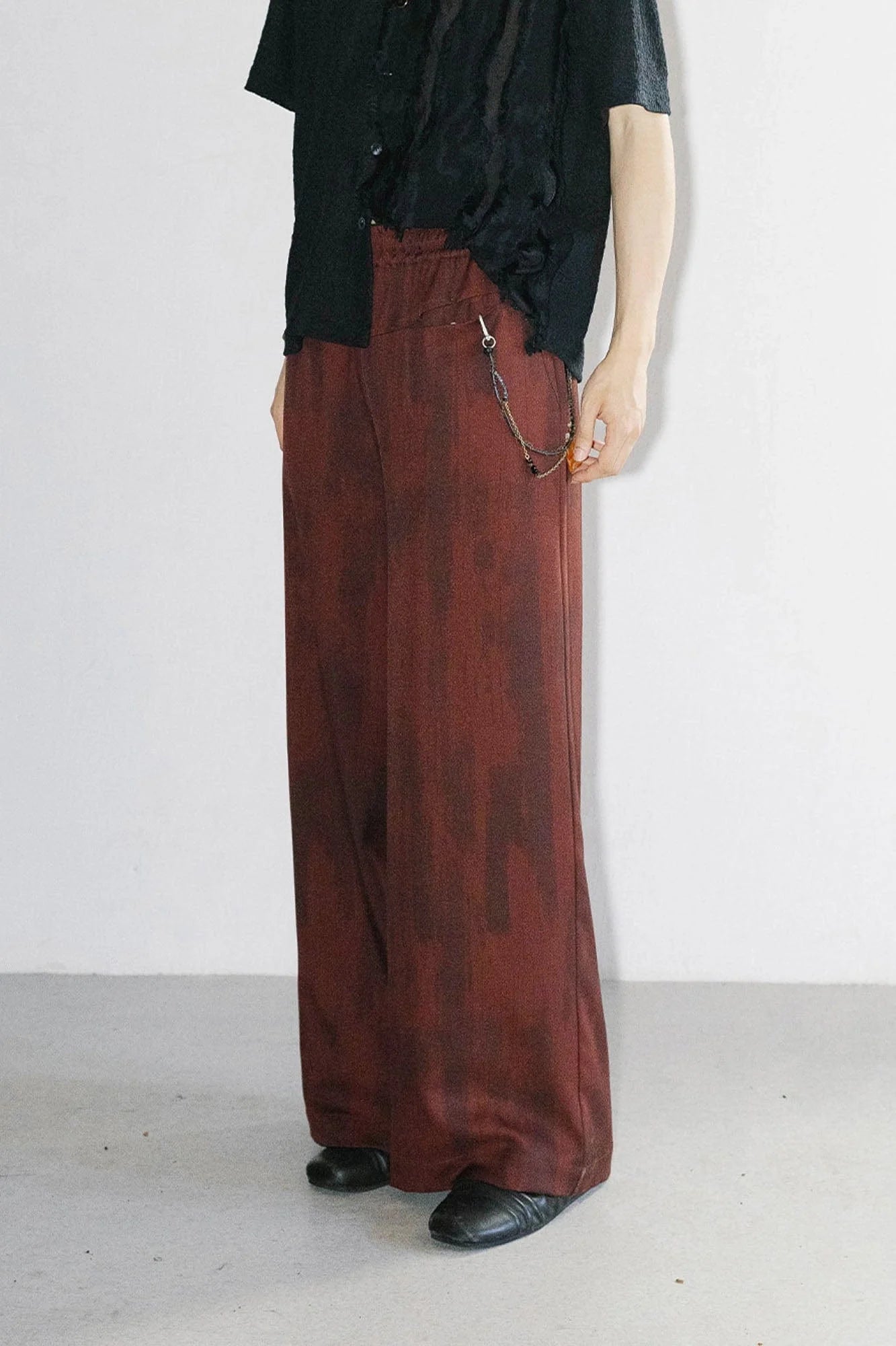 ALVNG AR ANTS Tie-Dye Reversible Wide-Leg Drawstring Pants