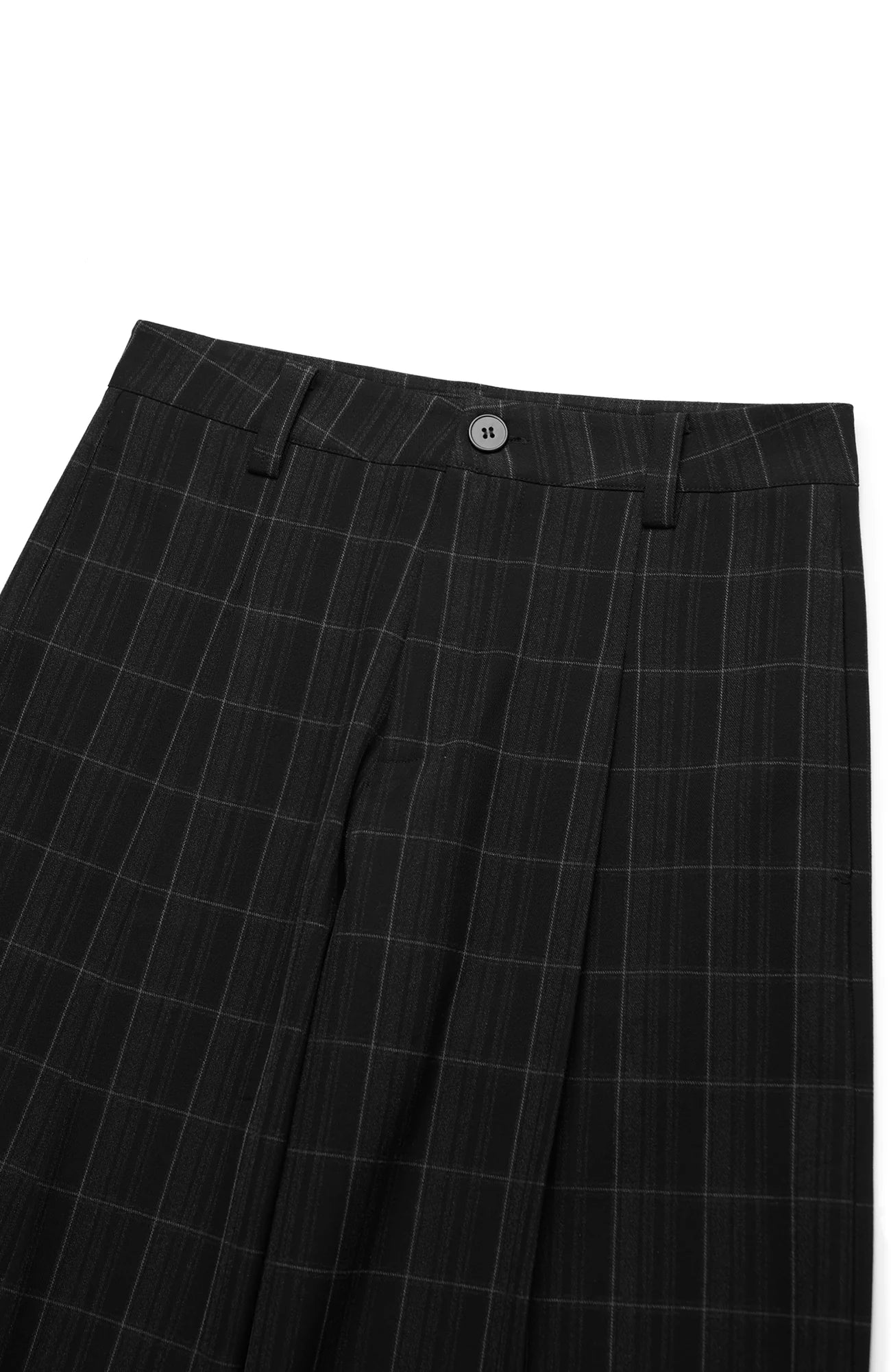 OKAYTHXBYE Retro Checks Pleated Trousers