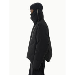 7440 37 1 Asymmetrical Zip High Neck Jacket