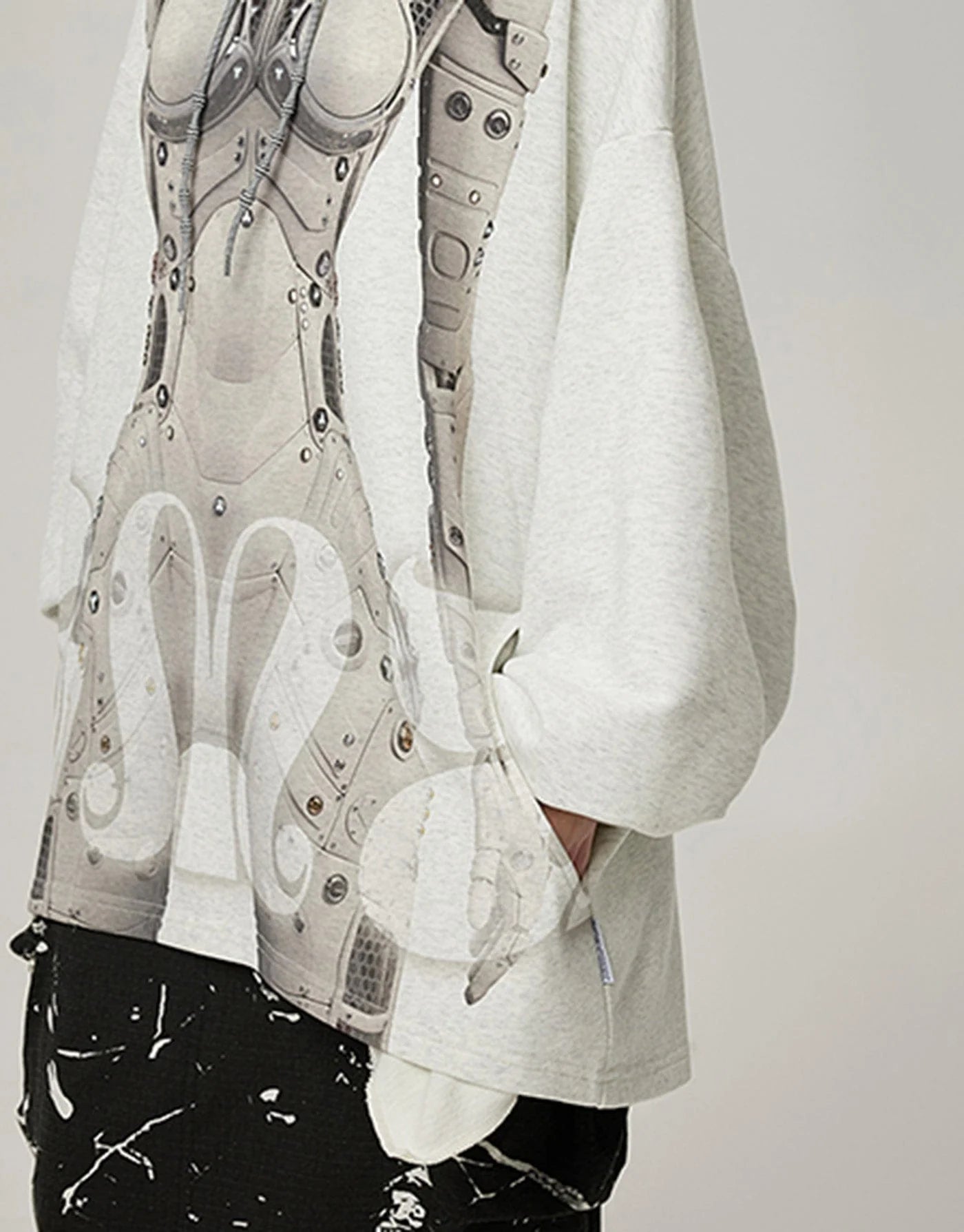 DAMAGE ASIA Ex Machina Graphics Oversized Hoodie