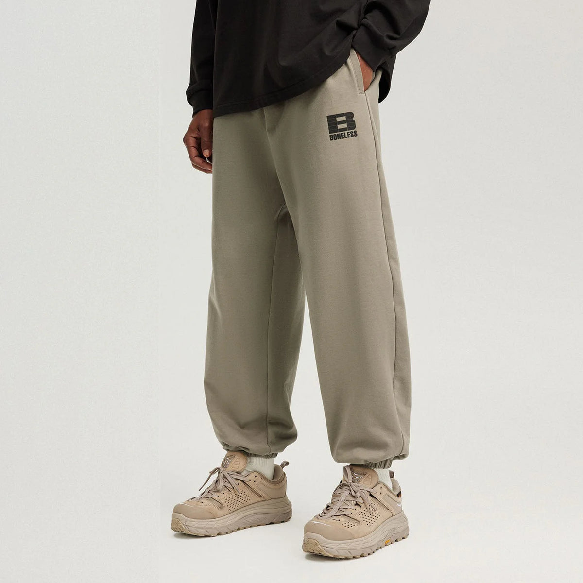 BONELESS Plaid B LOGO Jogger