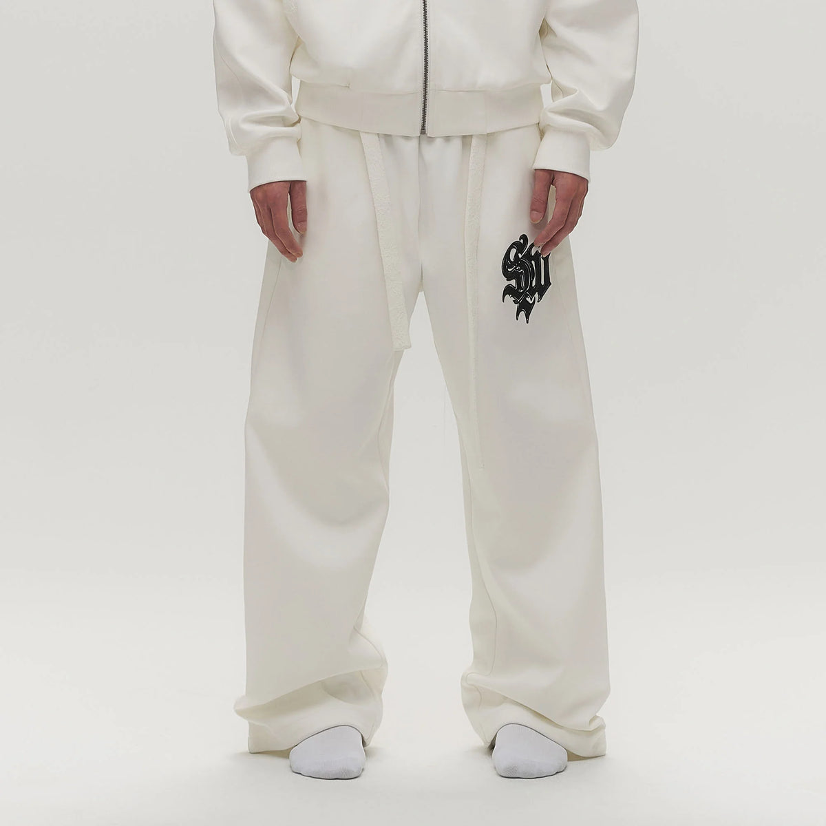 SAVAGEGROWTHWORLD Gothic LOGO Drawstring Sweatpants