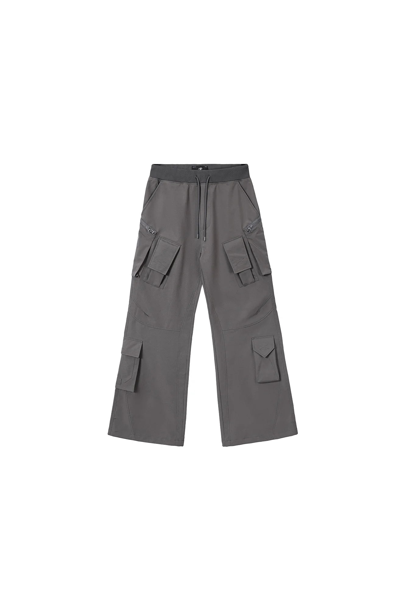 CATSSTAC Multi-Pocket Paneled Drawstring Cargo Pants