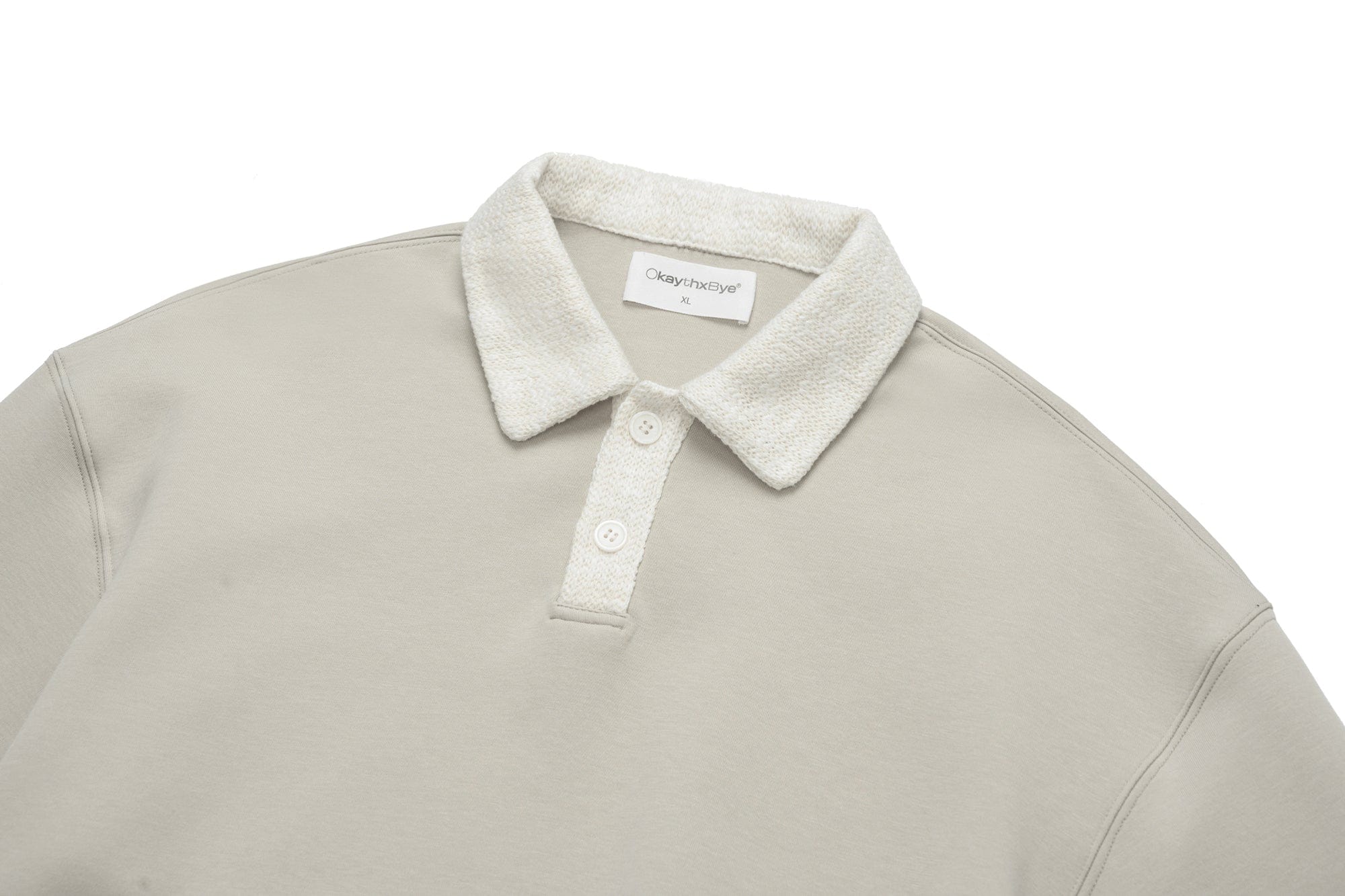 OKAYTHXBYE Flexweave Contrast Collar Sweatshirt
