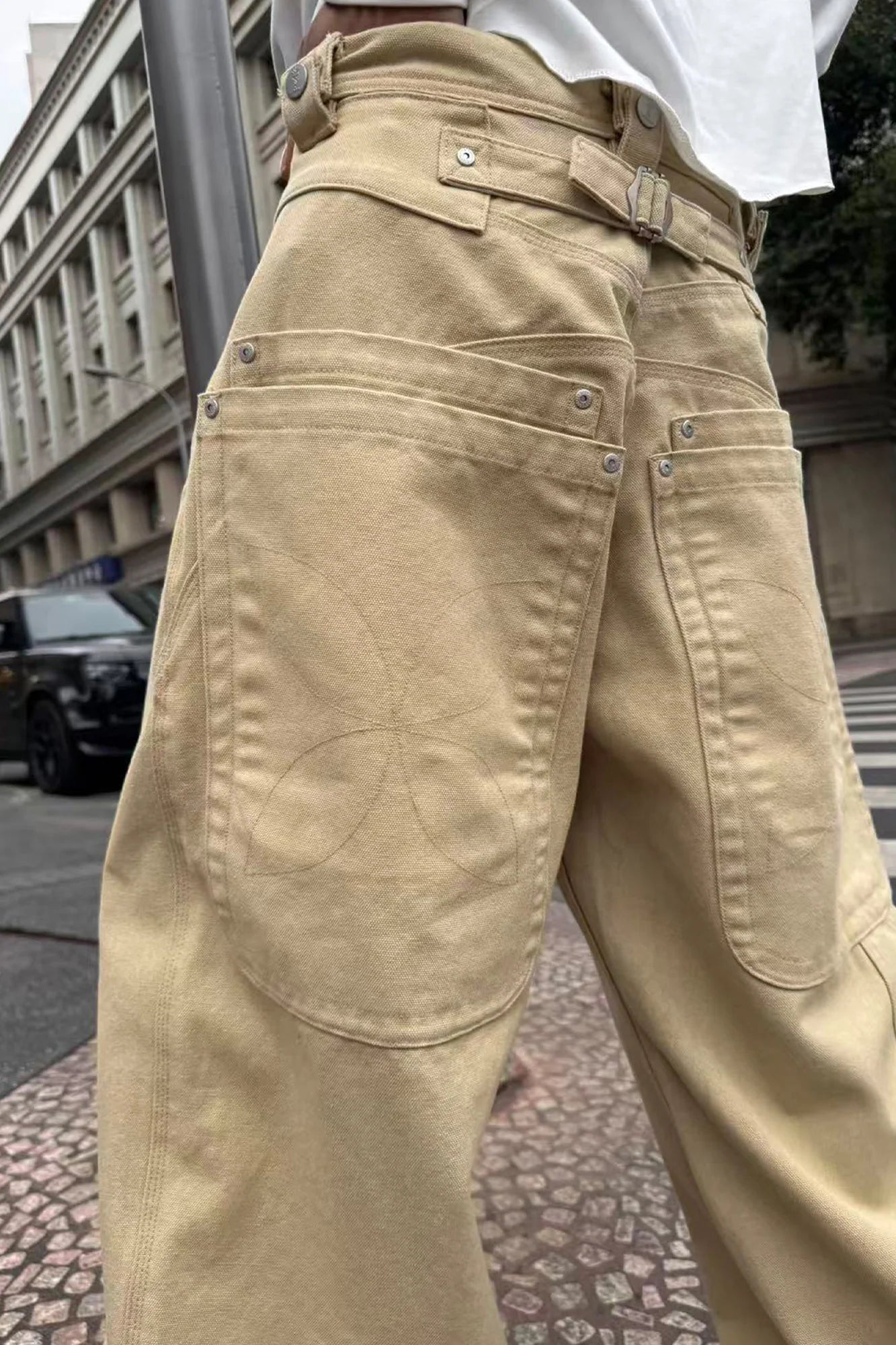 STEEPC Multi-Pocket Baggy Cargo Pants