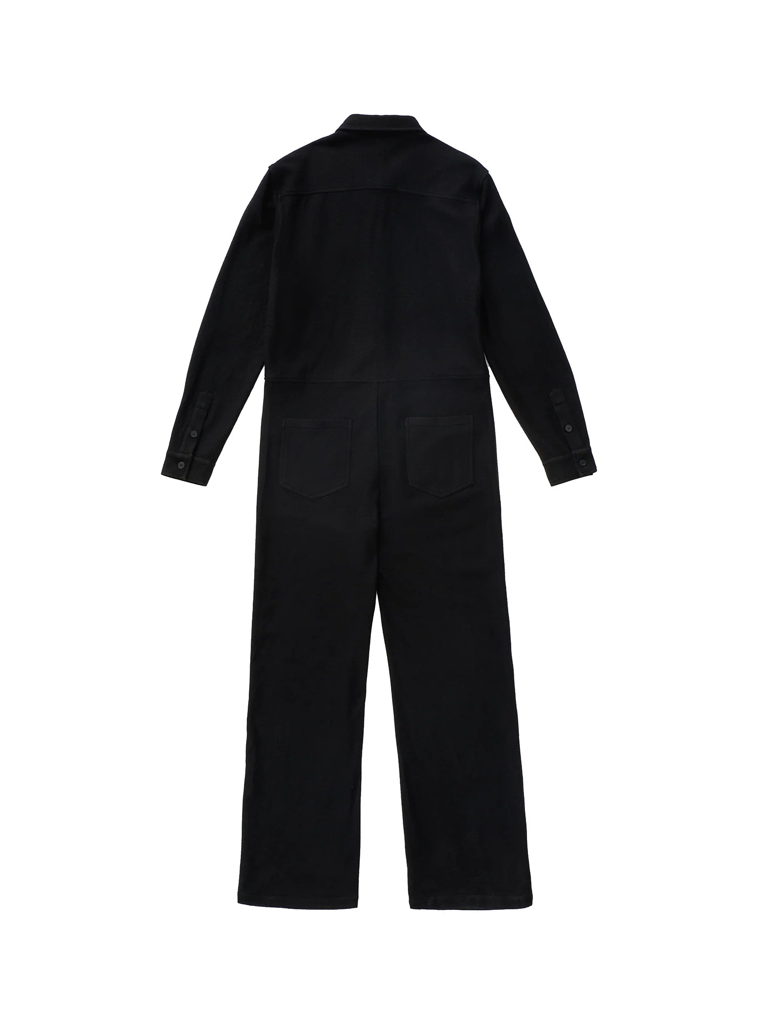 OUYANG WENJUN Wool Fluid-Heart Embroidered Jumpsuit