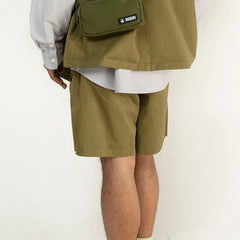 NERHI Essential LOGO Pleated Shorts