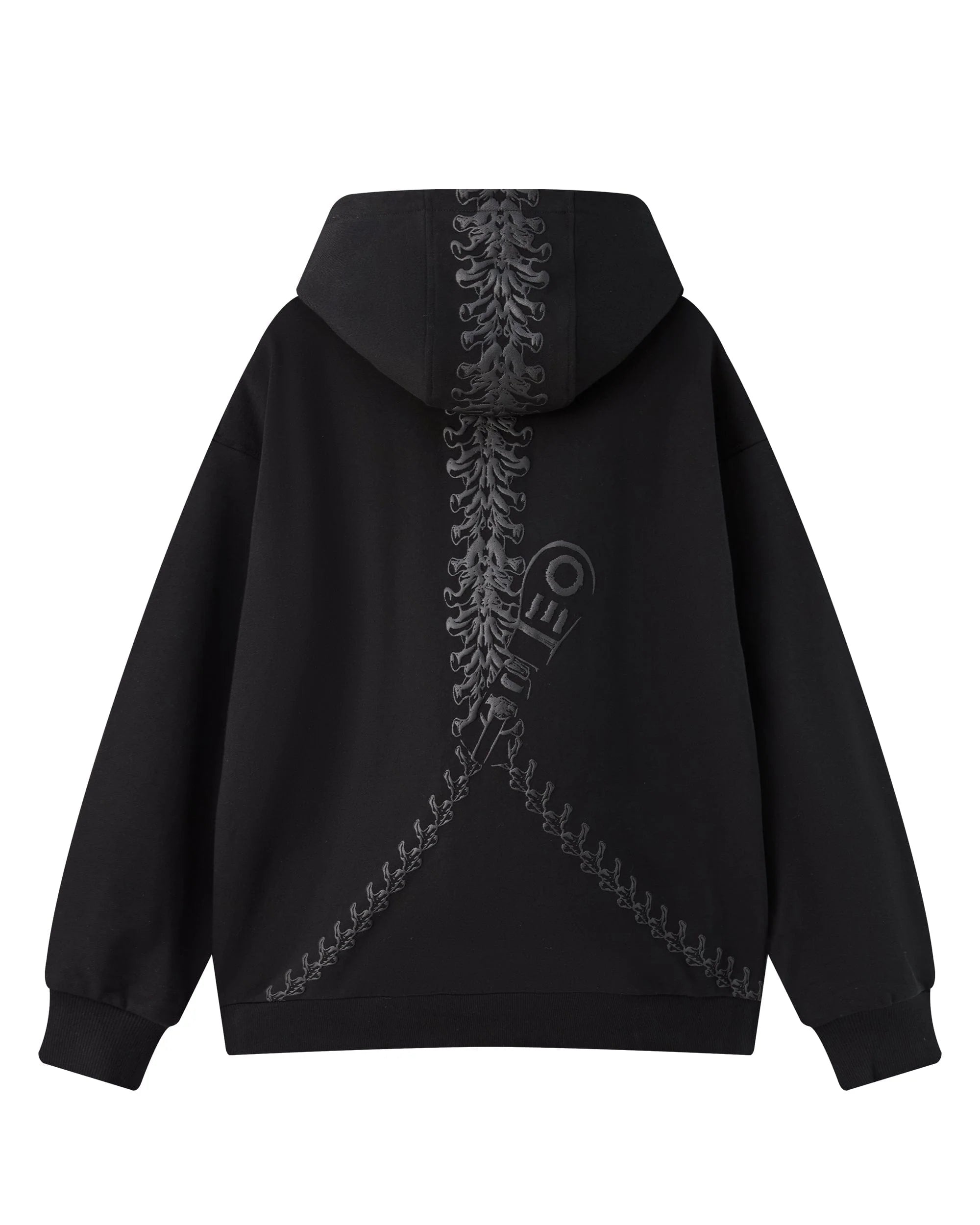 ORGANIC EMOTION Distressed Anatomy Hoodie