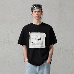 ORGANIC EMOTION Script Patchwork Sorona T-Shirt