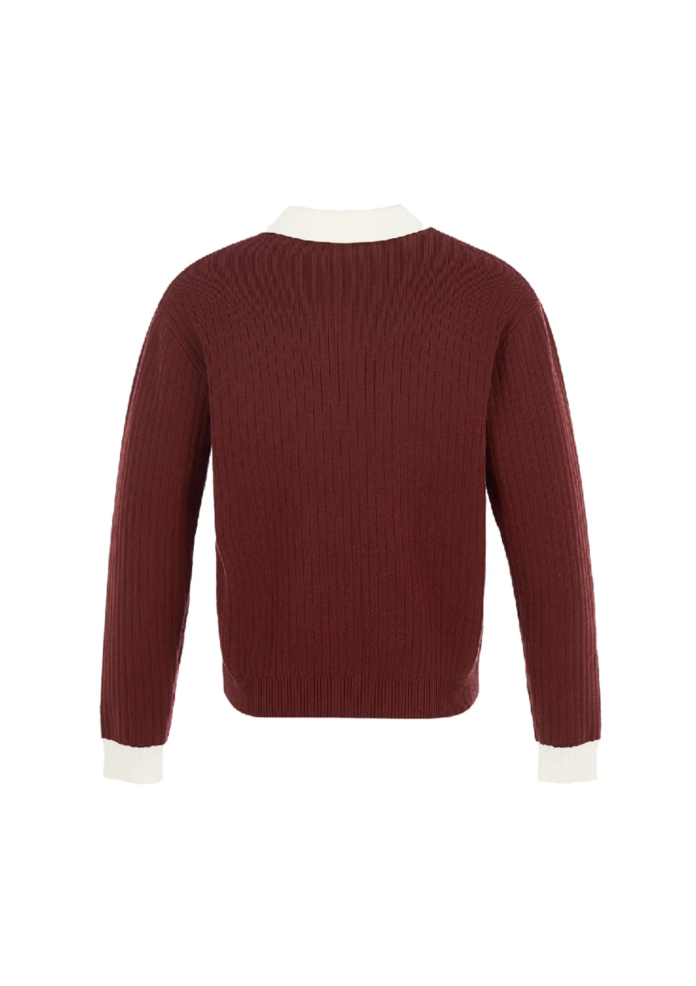STEEPC Contrast Collar Polo Sweater