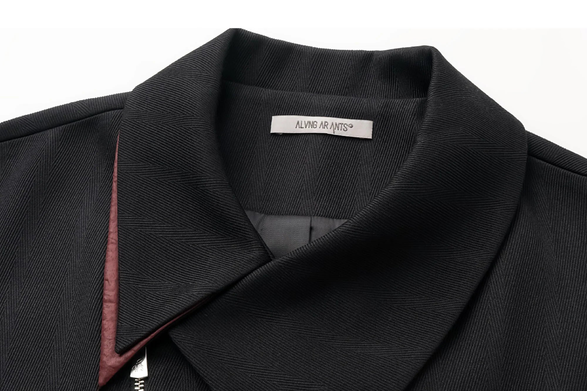 ALVNG AR ANTS Asymmetric Dual-Zip Layered Collar Jacket
