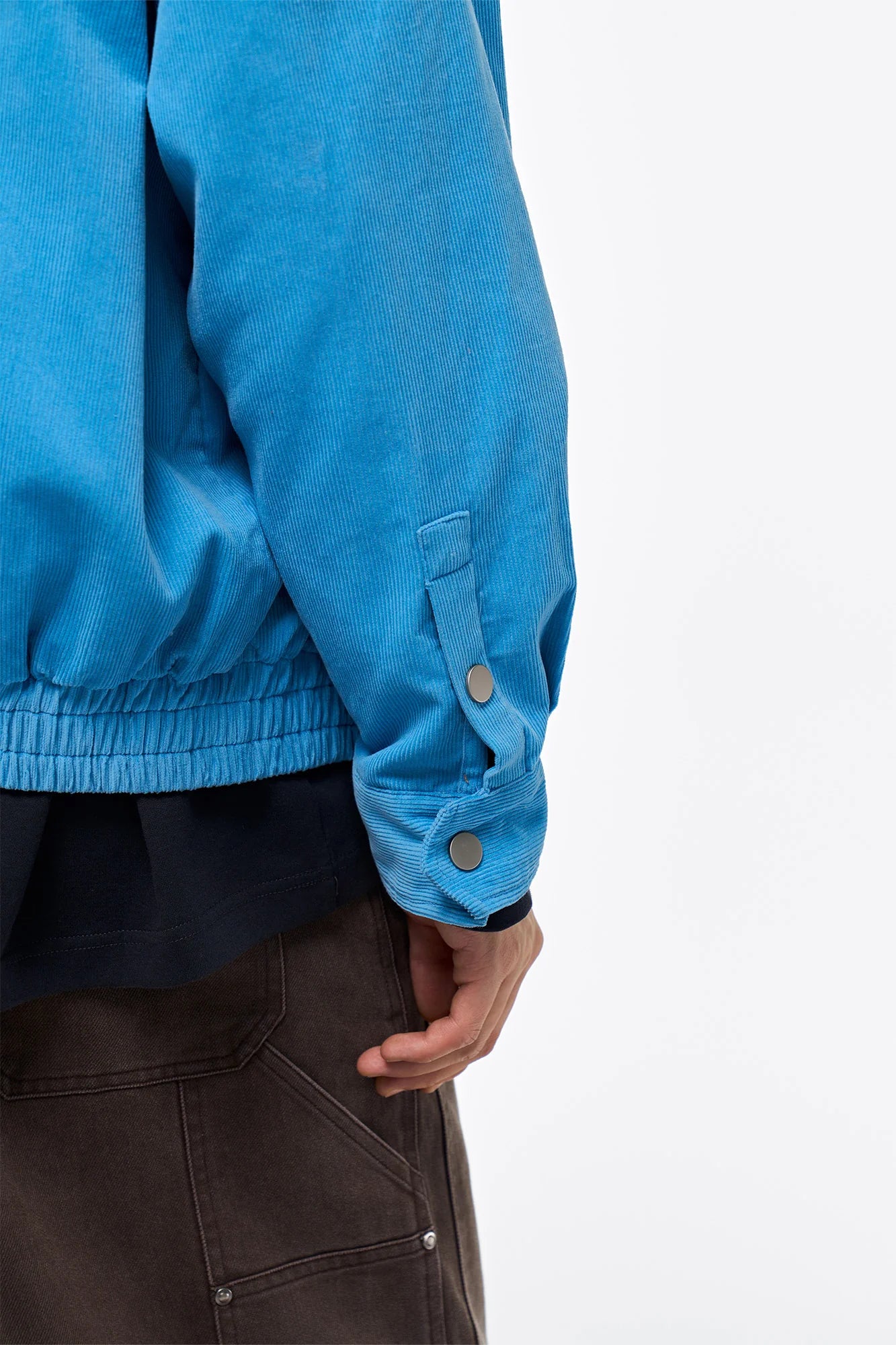 OVERLAPS Embroidered LOGO Utility Snap Jacket