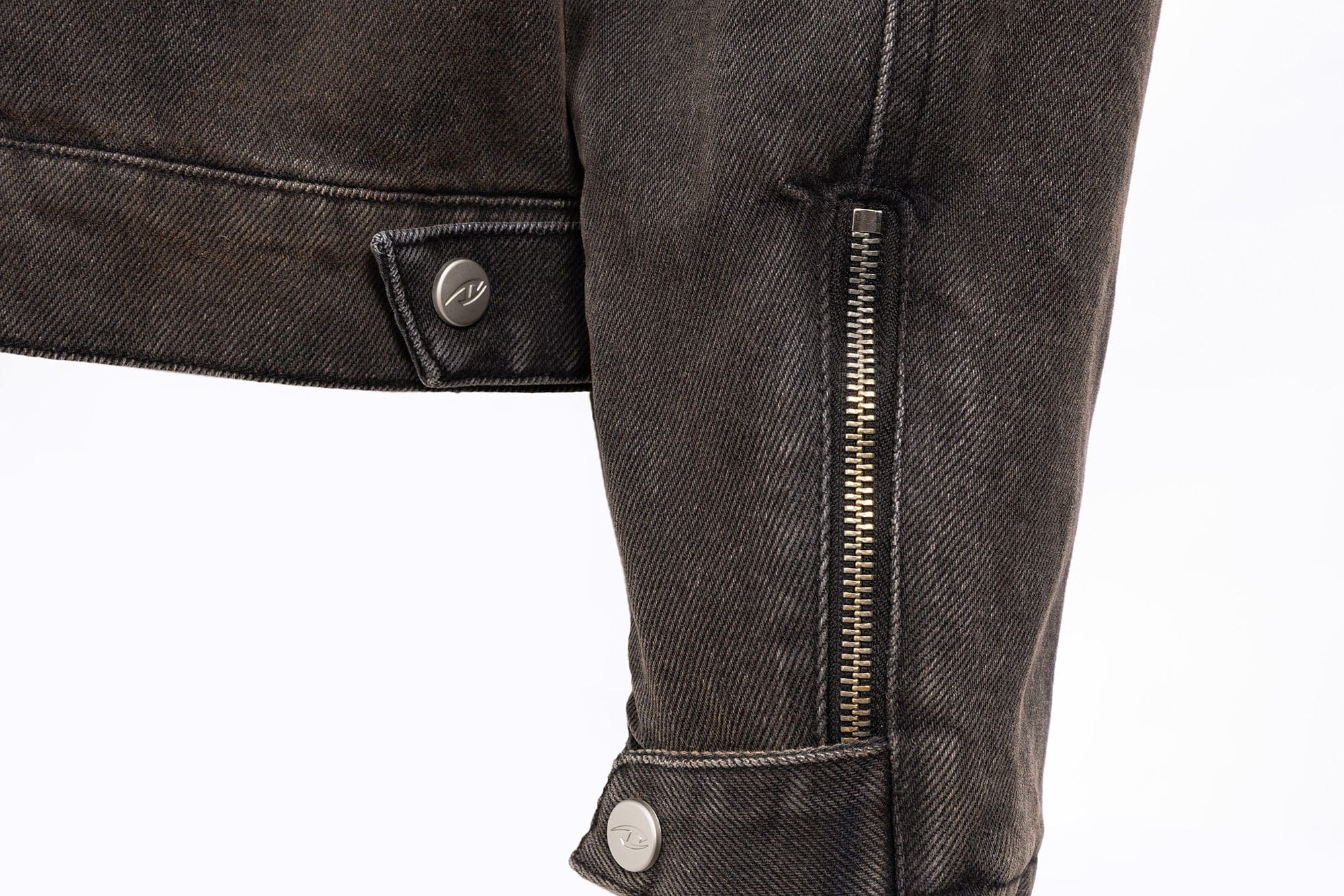 CATSSTAC Washed Paneled Seam Denim Jacket