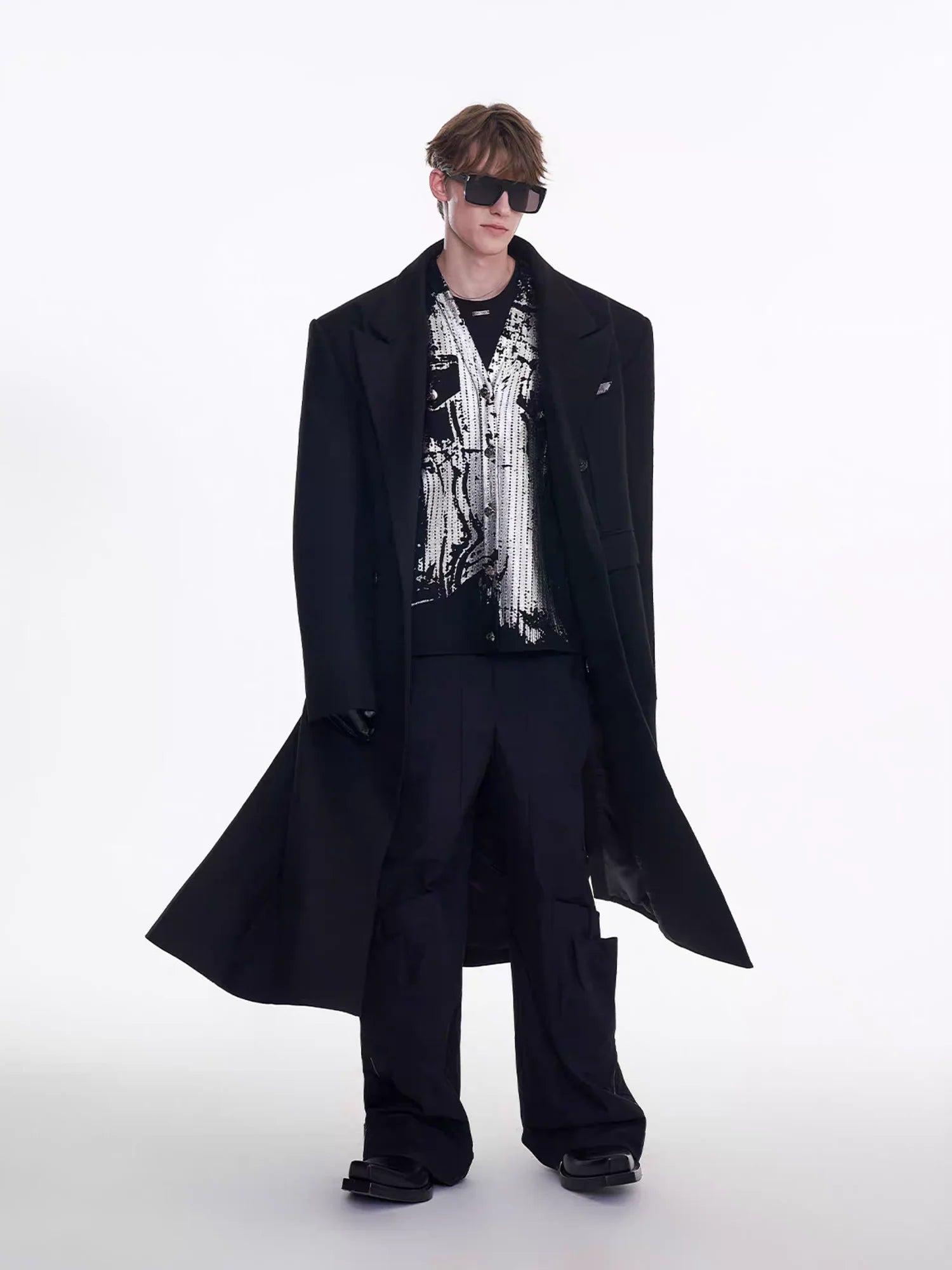 TIWILLTANG Modern Maxi Wool Coat
