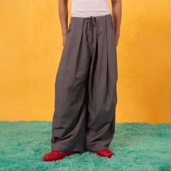 CLP Essential Pleated Drawstring Oversized Trousers