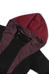 RELABEL Detachable Hood Long-Sleeve Tee Black