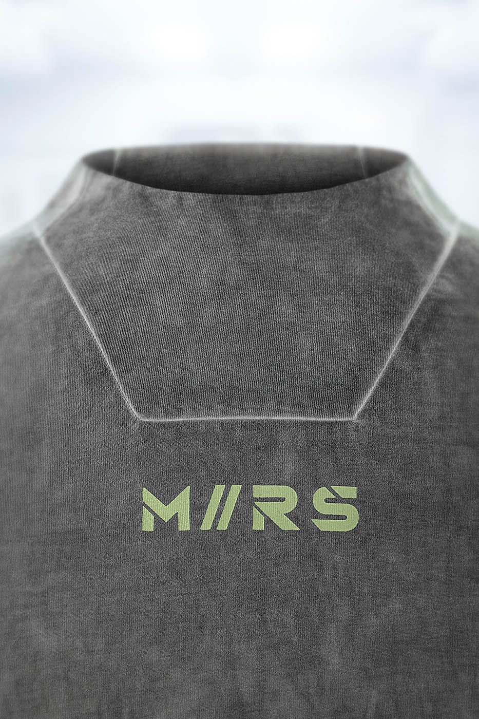 XIPHEVIL Futuristic-Distressed Paneled L/S Tee