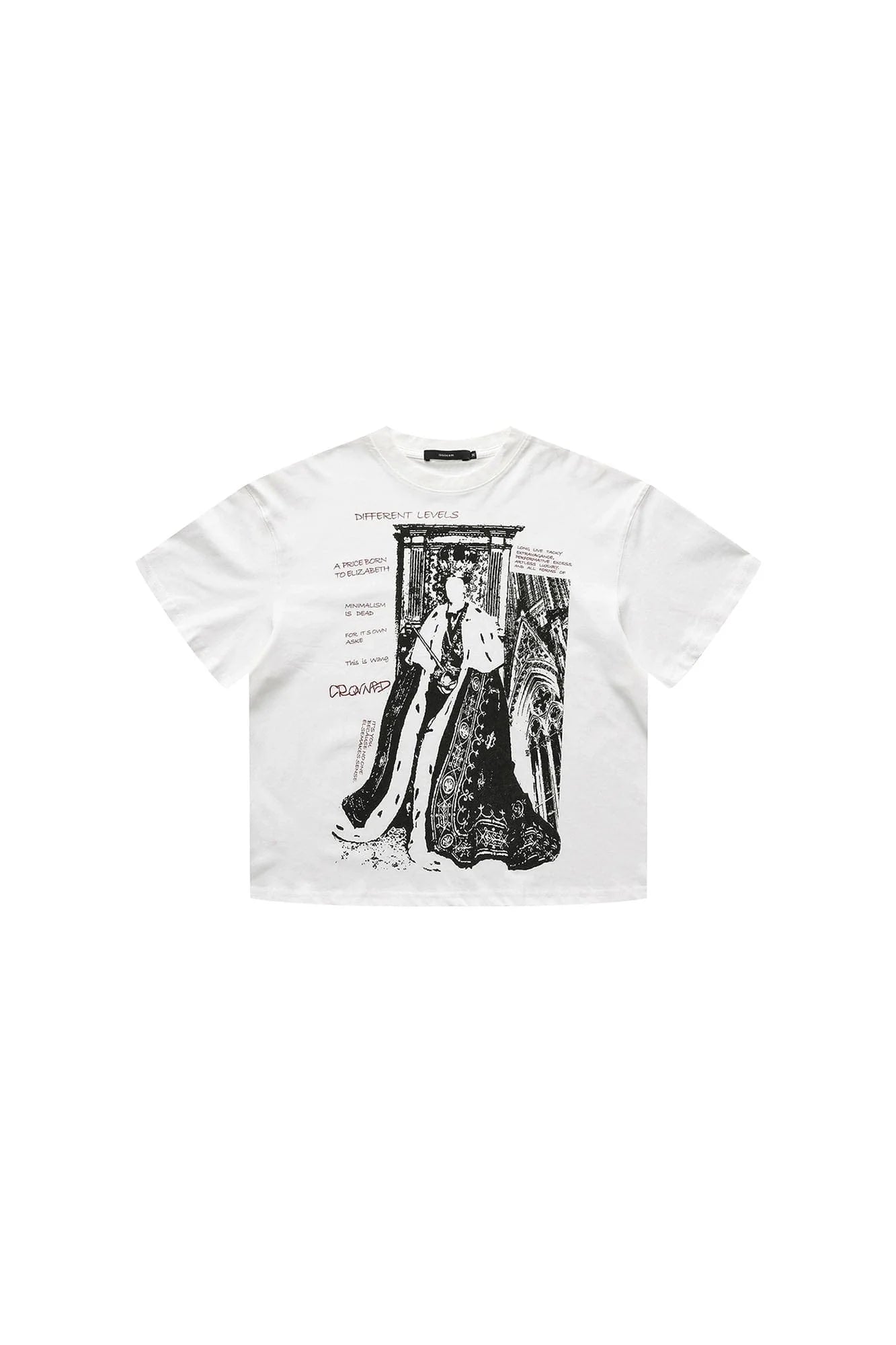 LUUUCAM Crowned King Graphic T-Shirt