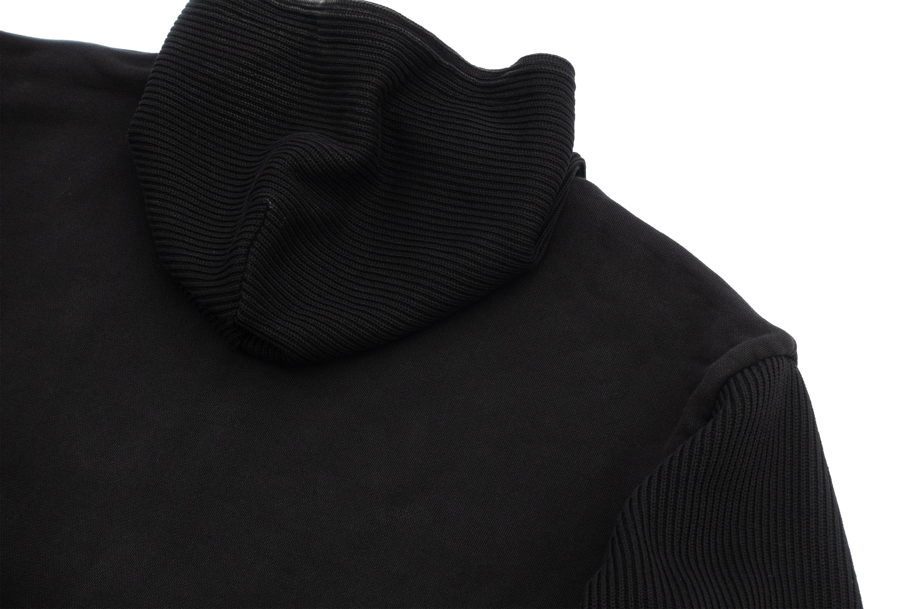 IN EXISTENCE Reversible Washed Spliced Hooded Jacket