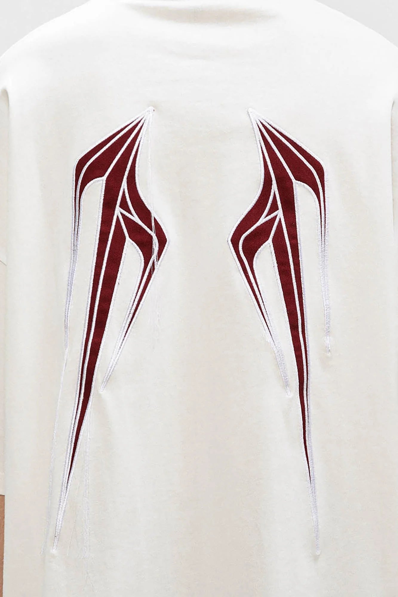 OVDY Wing Embroidered Patch Oversized T-Shirt