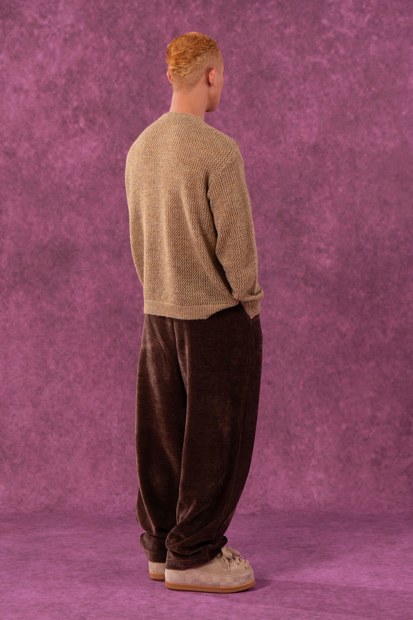 CLP Crochet Rose Wool-Blend Sweater