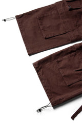 RELABEL Multi-Pocket Detachable Scarf Distressed Cargo Coffee