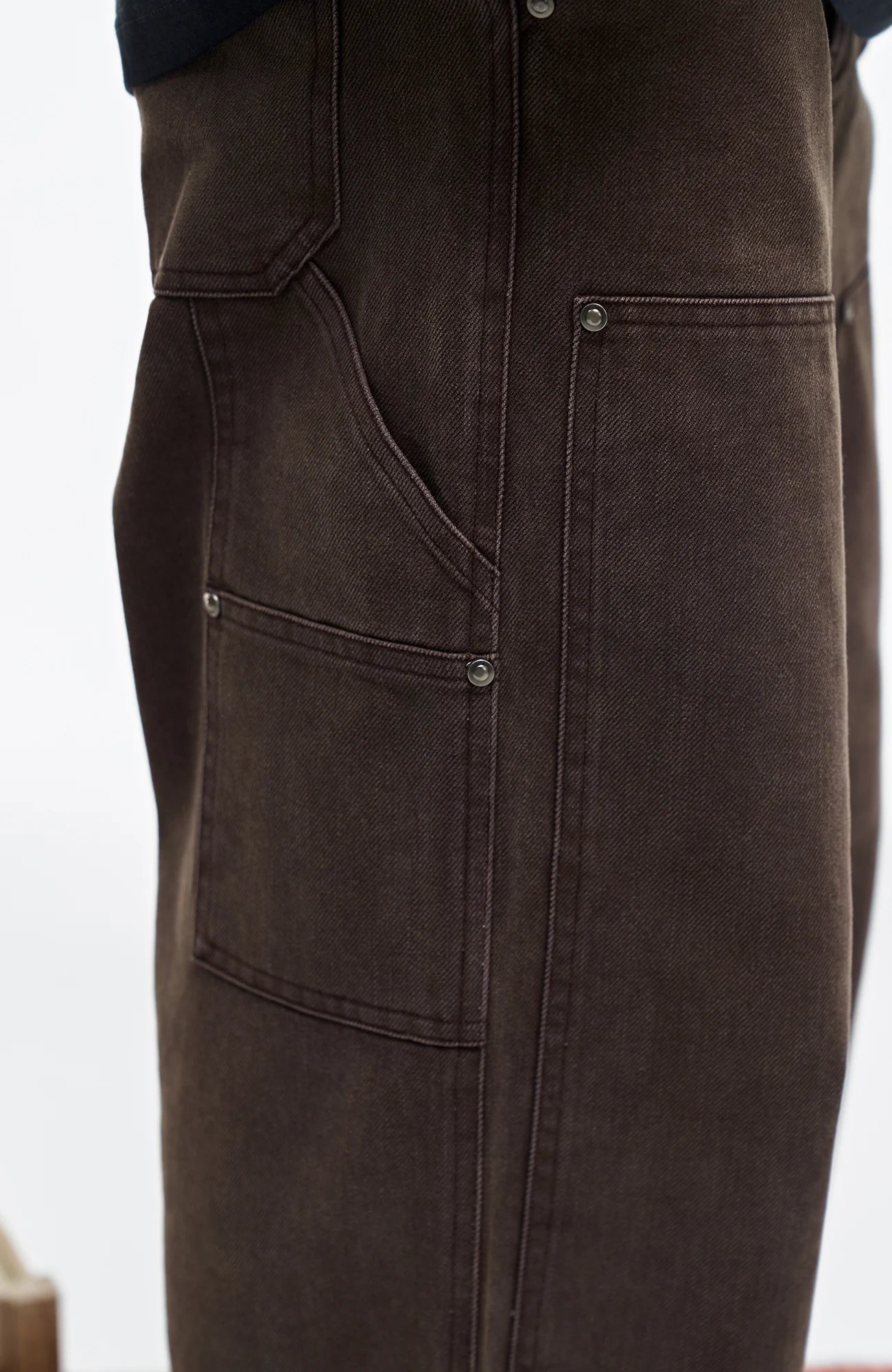OVERLAPS Double-Knee Straight-Leg Pants