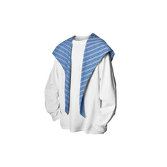 RELABEL Detachable Hood Long-Sleeve Tee White