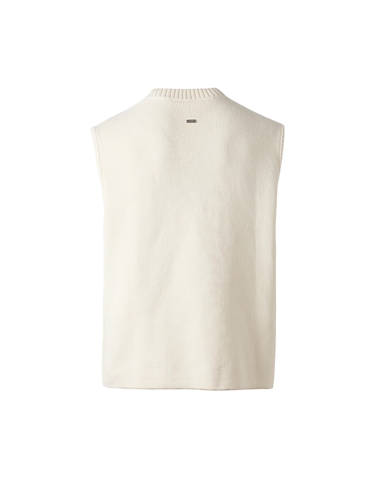 PMW Half-Zip Pockets Knit Vest