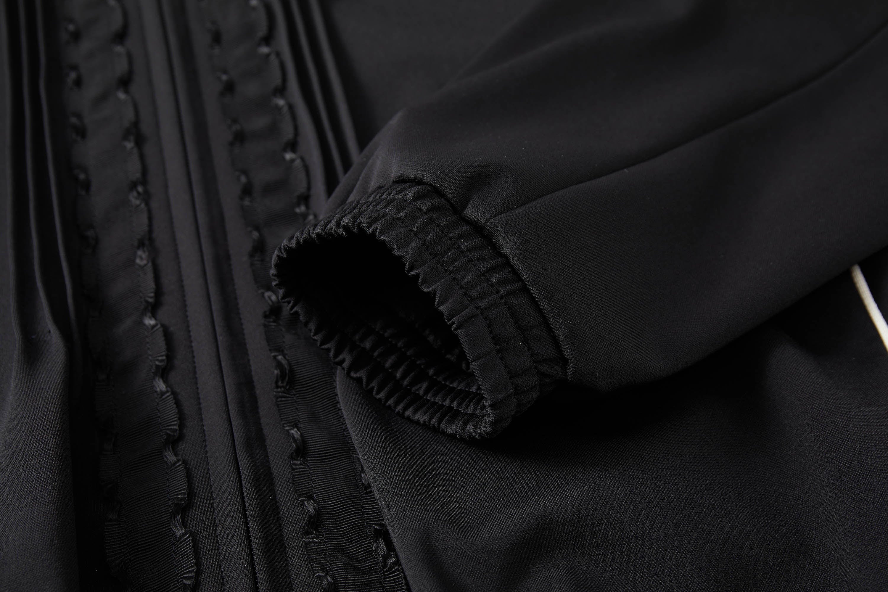 OPICLOTH Lace-Trim Track Jacket