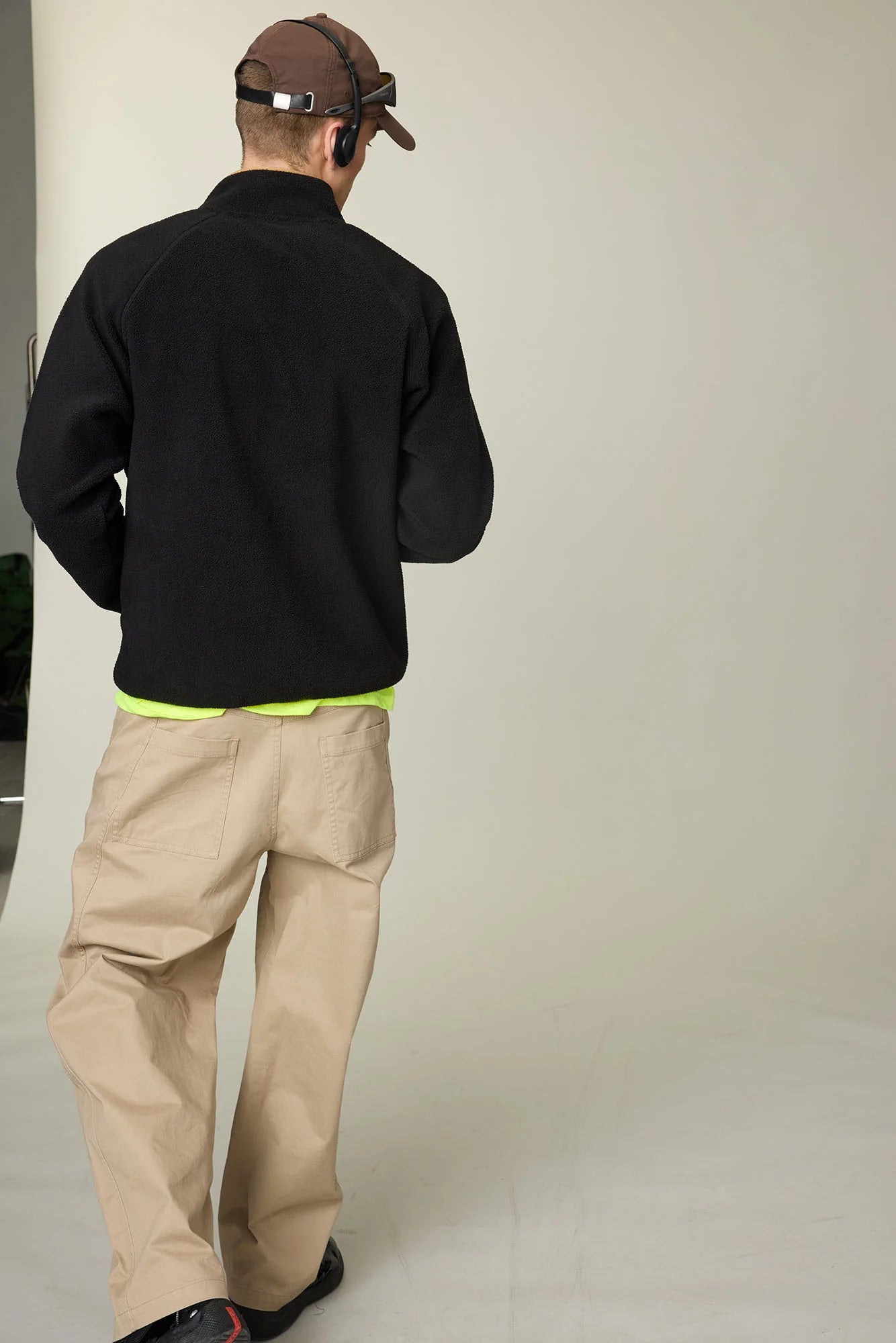 UMAMIISM Contrast Trim Fleece Jacket