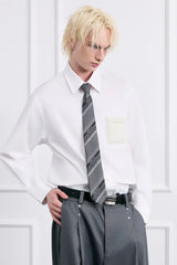 FACEONLAB Slanted Striped Zip Tie