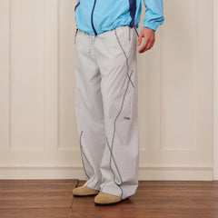 DONSMOKE Contrast Cross Stitch Quick-Dry Pants